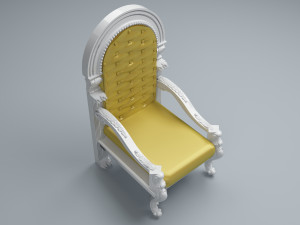 King Throne 4 - 4K 3D Model