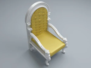 King Throne 4 - 4K 3D Model