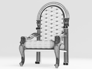 King Throne 4 - 4K 3D Model