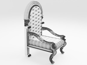 King Throne 4 - 4K 3D Model