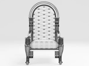 King Throne 4 - 4K 3D Model
