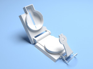 Lensatic Compass 3D 模型