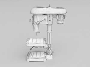 Drill Machine All Parts 3D-Modell