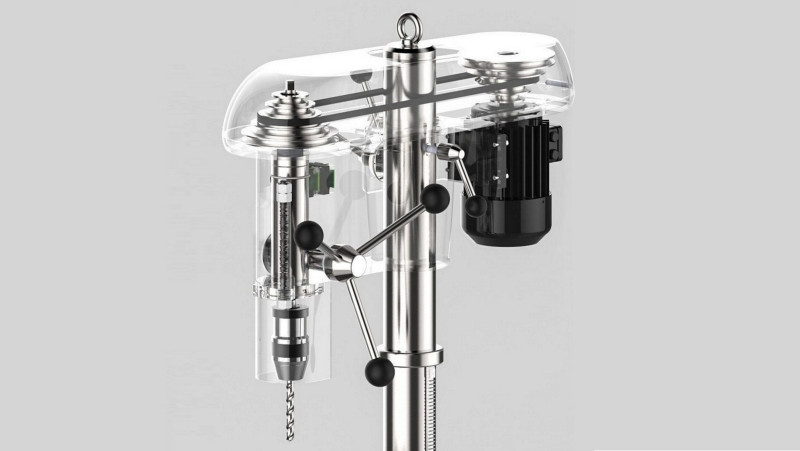 Drill Machine All Parts 3D-Modell .c4d .max .obj .3ds .fbx .stl .blend