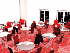 Cafeteria 3D 모델