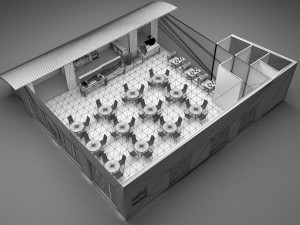 Cafeteria 3D 모델