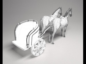 Roman War Chariot 3D Model