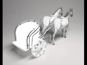 Roman War Chariot 3D Model