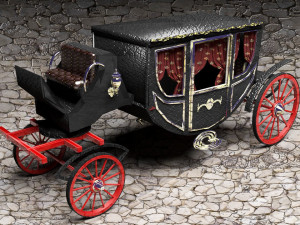 Luxury Horse Carriage Model 3D