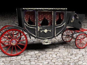 Luxury Horse Carriage 3D Модель