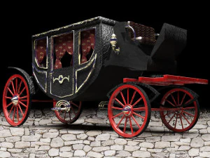 Luxury Horse Carriage 3D Model
