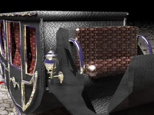Luxury Horse Carriage 3D Модель