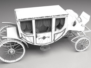 Luxury Horse Carriage 3D Модель