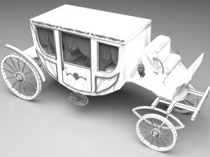 Luxury Horse Carriage 3D Модель