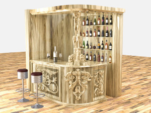 American Bar 3 Modèle 3D