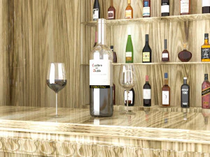 American Bar 3 3D Model