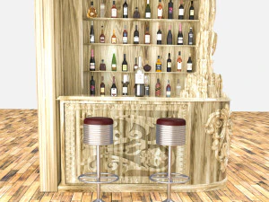 American Bar 3 3D Model