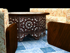 Authentic Dining Set Modelo 3D