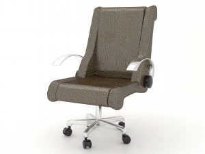 Кожаное офисное кресло 4K 3D Модель