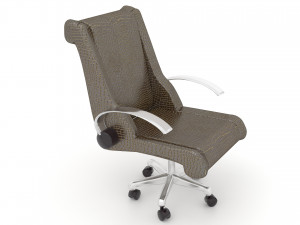 Leather Office Chair 4K 3D Модель