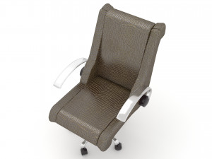 Leather Office Chair 4K 3D Модель
