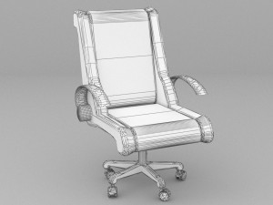 Leather Office Chair 4K 3D Модель