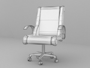 Leather Office Chair 4K 3D Модель