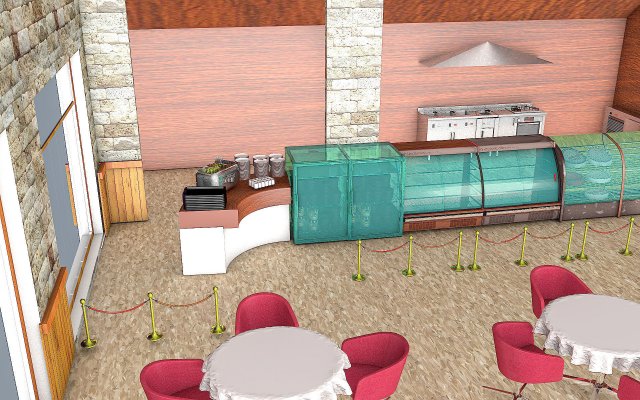 Restaurant Model 3D .c4d .max .obj .3ds .fbx .stl .blend 