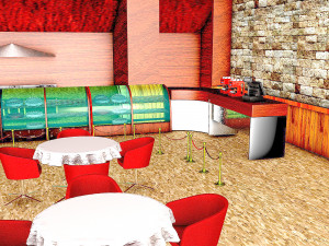 Restaurant Model 3D