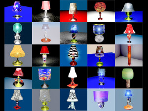 Lampshade Pack - 80 Pieces 3D Модель