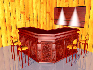 American Bar 4 Modèle 3D