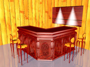 American Bar 4 3D Model