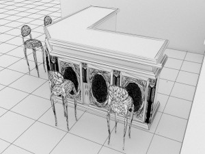 American Bar 4 Model 3D