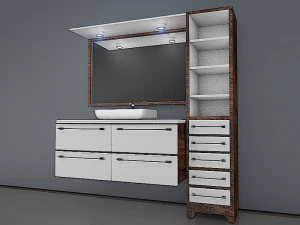 Badkamermeubel 3D Model