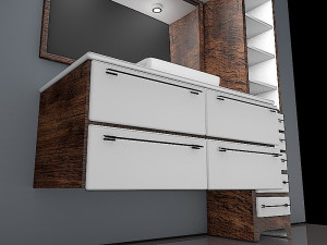 Bathroom Cabinet Model 3D