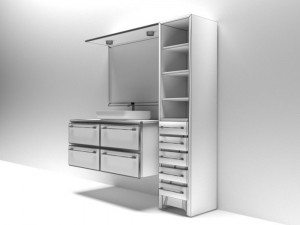 Bathroom Cabinet Model 3D