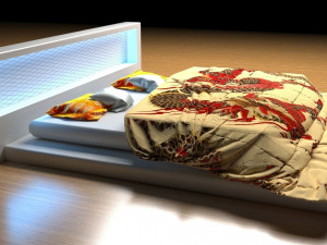 Bed Japan Style 3D मॉडल