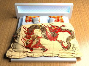 Bed Japan Style 3D मॉडल