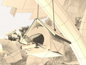 Bird House in Forest Modèle 3D