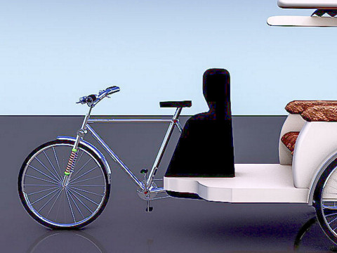 Bike Rickshaw 2 3D Модель