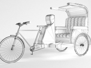 Bike Rickshaw 2 3D Модель