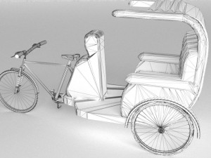 Bike Rickshaw 2 3D Модель