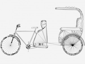 Bike Rickshaw 2 3D Модель