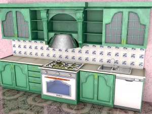 Country Kitchen 3Dモデル
