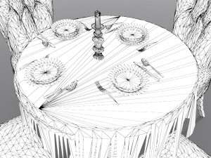 Dining Table 3D 模型