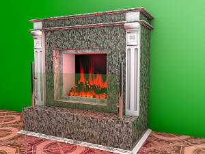 Fireplace 4 3D Model