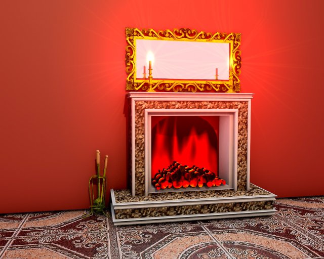 Fireplace 5 3D मॉडल .c4d .max .obj .3ds .fbx .stl .blend 