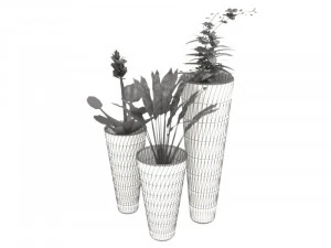 Flower Pots 3D Model