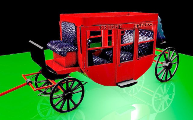 Orient Express 3D Model .c4d .max .obj .3ds .fbx .stl .blend 