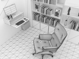 Home Office 3D Model